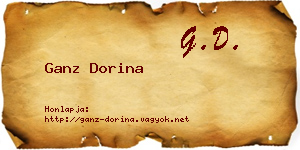 Ganz Dorina névjegykártya